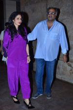 Sridevi, Boney Kapoor at Ram Leela Screening in Lightbox, Mumbai on 14th Nov 2013